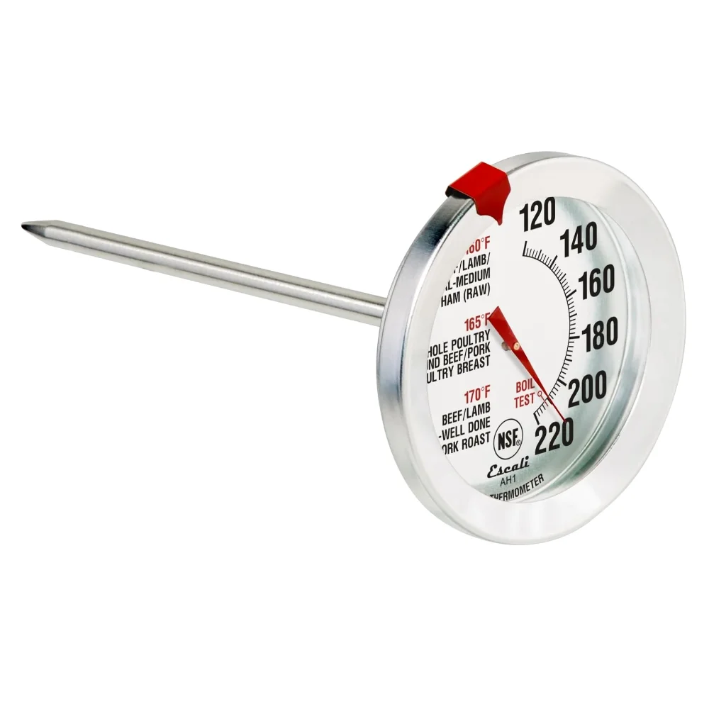 Escali AH1 Oven-Safe Meat Thermometer, Silver